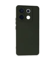 Xiaomi Redmi Note 13 Pro 5g Kılıf Nano İçi Kadife Silikon - Koyu Yeşil