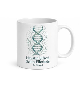 Gen Sarmalı Biyolog Genetik Kupa Bardak DNA Bilim Hediye Biyoloji