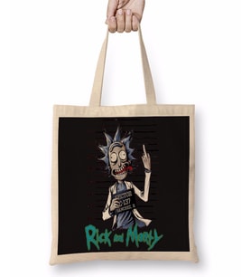 Rick And Morty Bez Çanta Uzun Saplı