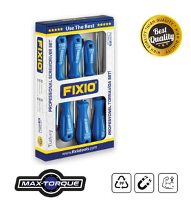 Fixio FD7000 7 Parça Tornavida Takımı/Seti (4xDüz/3xYıldız)