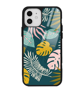 iPhone 12 Pro Color Leaf Tasarımlı Glossy Telefon Kılıfı