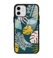iPhone 12 Pro Color Leaf Tasarımlı Glossy Telefon Kılıfı