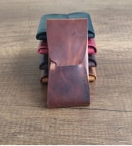Sumerian Minimalist Crazy Deri Dikey Ön Cep Cüzdanı Tarçın  (Anahtarlık Hediye)
