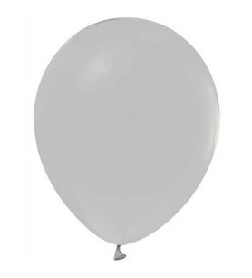 Balon Düz 12 inç (jojo Balloons) Gri 100'lü-