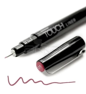 Touch Liner Renkli Çizim Kalemi 0,1mm Wine Red