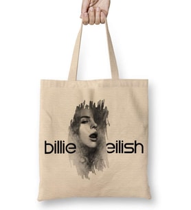 Billie Eilish 03 Bez Çanta Uzun Saplı