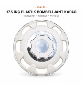 17.5 İnç Lüx Plastik Bombeli Jant Kapağı Kamyonet Midibüs Minibüs İçin 4 Adet