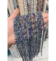 Lapis Lazuli Doğal Taş Faset Küp Kesim 5x5mm Dizi