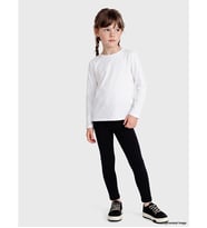 LCW Kids Siyah Beli Lastikli Kız Çocuk Tayt