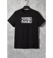 Unisex Hanımcı Baskılı T-shirt (Siyah)