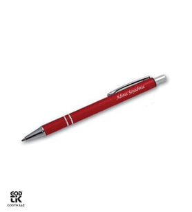 Kişiye Özel Kırmızı ve Gümüş Renk Metal Tükenmez Kalem GDTK-904136