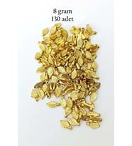 Oya Abiye Bileklik Kolye Pleksi Metalik Plastik Pul Altın Renk 8 gram 130 adet - BNC475