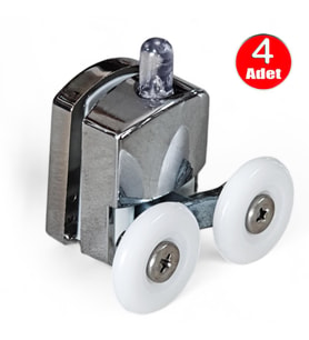 Aletçantam Duşakabin Tekeri Duşkabin Tekerleği 4 Parça Takım(2 Alt-2 Üst)