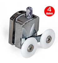 Aletçantam Duşakabin Tekeri Duşkabin Tekerleği 4 Parça Takım(2 Alt-2 Üst)