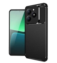 Realme C61 Kılıf Auto Focus Karbon Kapak - Siyah