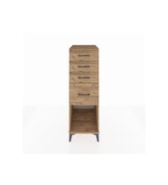 Kronos Dolap 4 Çekmeceli 44x59x134 Çam-Çam