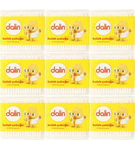 Dalin Kulak Çubuğu 100 Adet (9 Lu Set)