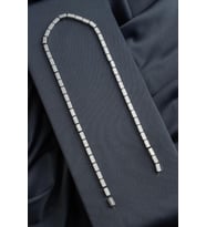 Hematit Doğal Taş Parlak Gümüş Dikdörtgen Kesim 4x8mm Dizi [AA]