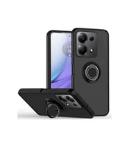 Redmi Note 13 4G Montreal Yüzüklü Silikon Kapak - Siyah