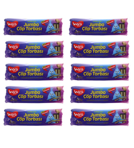 Viora Mavi Özgürlük Kokulu Mavi Çöp Torbası Poşeti / 72 x 95 Cm. - 7 Adetlik 10 Rulo