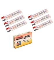 Min 0.5 Mm Cetvelli Kalem Ucu 75 Mm Mikro Uç 6 Adet (Siyah)
