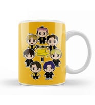 Bts All Member Butter Version in Minime Style Kupa Bardak Porselen