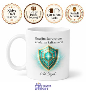 Enerji Vampirlerinden Uzak Duranlara Koruyucu Kalkan Kupa Bardak Hediye