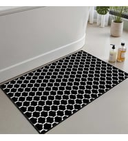 Banyo Paspası, Yumuşak Banyo Halısı, Kaymaz Dot Tabanlı, Su Emici, Makinede Yıkanabilir - 80 x 150 cm