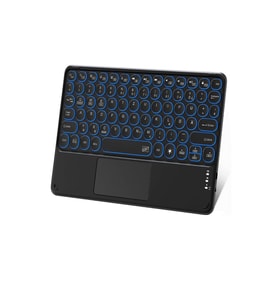 TCL TAB 10L Gen 2 10.1" Tablet Uyumlu Şarjlı Touchpadli Yuvarlak Tuş RGB Bluetooth Klavye