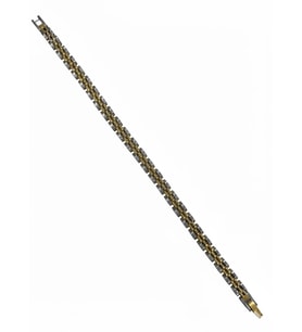 Rodyum- Çelik Erkek Çelik Bileklik Boy 21.5 Cm / 0.6 Mm - Ebl0063