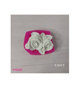 YY0183 İki Başlı Gül Yapraklı Silikon Kalıp