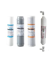 ( MEMBRANSIZ ) AQUAFLY Su Arıtma Filtresi G.A.C BLOK 4lü set 10" AÇIK KASA UYUMLU