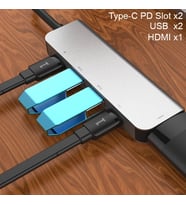 Ally Usb (Type-C to 5in1 Hdtv 2xUSB+2x PD) Hub Adaptör Çoklayıcı-(5775) - SSSSSS2654-8437