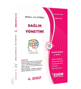 Egem Eğitim Yayınları Aöf Sağlık Yönetimi 4.sınıf 8.yarıyıl Bahar Dönemi Konu Anlatımlı Soru Bankası (Çok Renkli)