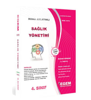 Egem Eğitim Yayınları Aöf Sağlık Yönetimi 4.sınıf 8.yarıyıl Bahar Dönemi Konu Anlatımlı Soru Bankası (Çok Renkli)