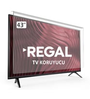 REGAL 43R6520FW TV EKRAN KORUYUCU - Regal 43" inç Tv Ekran Koruyucu Şeffaf Paneli
