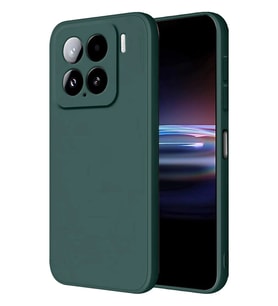Mi 15 Kılıf Nano Içi Kadife Silikon - Koyu Yeşil