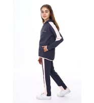 Toontoy Kız Çocuk Reglan Kol Tnty Coll Baskılı Eşofman Takım (Füme)
