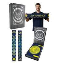 UNISEX YAŞA FENERBAHÇE ŞAL LAZER KUTU HEDİYELİ (Sarı-Lacivert)