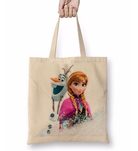 Elsa Anna Olaf Frozen Kristoff Bez Çanta Uzun Saplı