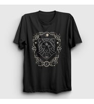 Presmono Unisex Siyah Leo Zodiac Hediye Aslan Burcu T-Shirt 527541tt