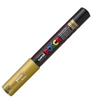 UNİ POSCA SU BAZLI POSTER MARKER 0.7 ALTIN PC-1M