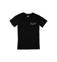 Play Cep Logo Tasarımlı Siyah Tişört