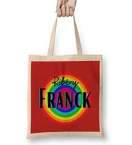 Franck Ribéry - Vintage Retro Rainbow Style Bez Çanta Uzun Saplı