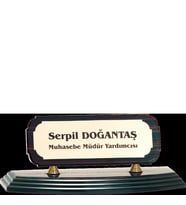 ODAK KUPA - Ahşap ve Cam Masa İsimlikleri - YZ-005 A - 10 cm