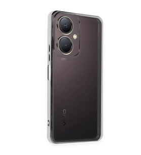 Vivo Y27 Kılıf Razer Lensli Silikon - Gümüş