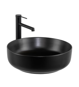 E-W1201MS Tezgah Üstü Lavabo Mat Siyah