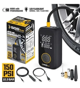 Sgs 5398 12 V 150 PSI Şarjlı Araç Kompresörü (Standart)