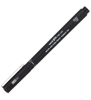 UNİ PİN CS1-200 CHISEL 1.0 FINE LINE KESİK UÇLU ÇİZİM KALEMİ SİYAH