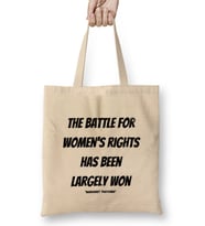 Margaret Thatcher Quotes Gift - Vintage Retro Rainbow Style Bez Çanta Uzun Saplı